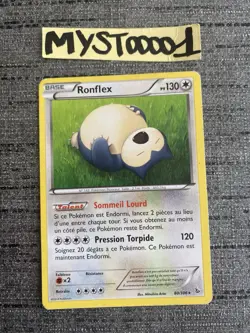 Carte Pokemon Ronflex 80/106 Tete XY Etincelles Francais Occasion - Image 1