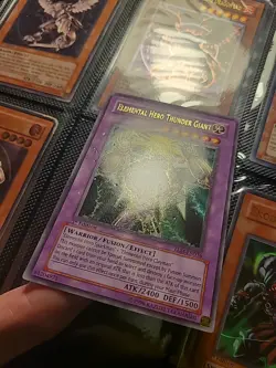 Elemental Hero Thunder Giant TLM-EN036 Ultra Rare 1st Edition - Image 2