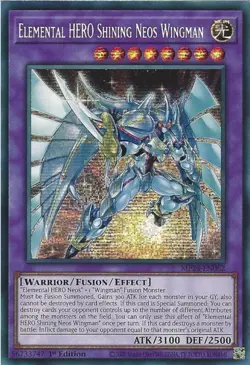MP24-EN062 Elemental HERO Shining Neos Wingman - Prismatic Secret Rare 1st Editi - Image 1
