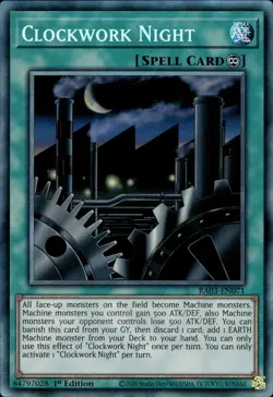Clockwork Night - Collector's Rare 1st Edition RA03-EN071 - NM - YuGiOh - Image 1