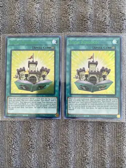 Yugioh Toon Kingdom DLCS-EN074 1st Edition GREEN Ultra Rare NM x2 - Image 1