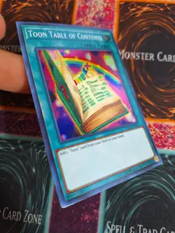 Yu-Gi-Oh! Toon Table of Contents DASA-EN043 Super Rare Unlimited Near Mint - Image 2