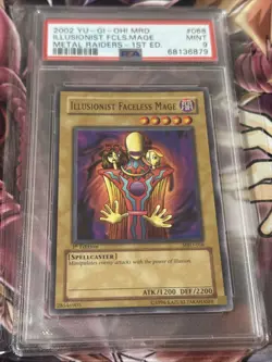 Yu-Gi-Oh! Illusionist Faceless Mage Metal Raiders MRD-068 1st Edition LP Psa 9 - Image 2