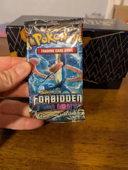 Pokemon TCG Sun & Moon-Forbidden Light Booster Pack 10 cards Actual pict Sealed - Image 3