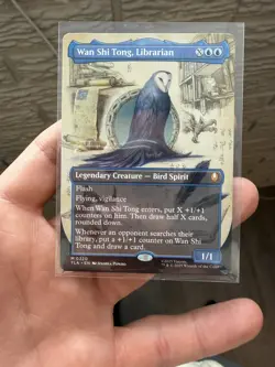 Wan Shi Tong, Librarian (Borderless) #320 (NM) TLA Magic MTG Mythic Borderless - Image 1