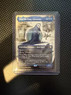 Wan Shi Tong, Librarian (Borderless) #320 (NM) TLA Magic MTG Mythic Borderless - Image 3