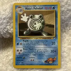 Misty’s Poliwhirl 53/132 Gym Heroes Pokemon Card - Image 1
