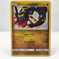 Shining Rayquaza 56/73 Pokemon TCG Holo Rare Card Shining Legends - Image 1