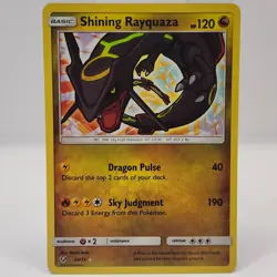 Shining Rayquaza 56/73 Pokemon TCG Holo Rare Card Shining Legends - Image 1