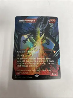 Balefire Dragon Borderless Foil Card #0697 MTG LP - Image 1