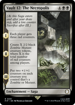 Vault 12: The Necropolis (51) FOIL Fallout NM Rare MAGIC GATHERING CARD ABUGames - Image 1