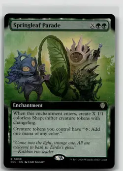 Springleaf Parade (Extended Art) 39 Commander: Lorwyn Eclipsed NM - Image 1