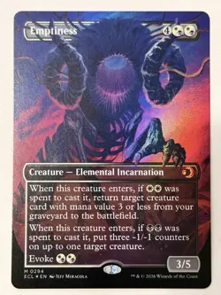 MTG Emptiness (Borderless) Lorwyn Eclipsed #0294 Foil - Image 1