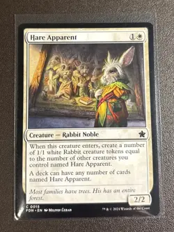 “Hare Apparent”, Foundations, common, non-holo, near mint! - Image 1