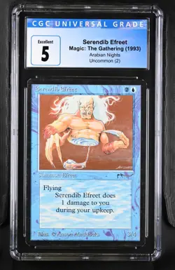 Magic: the Gathering MTG Serendib Efreet [Arabian Nights] Graded CGC 5 Excellent - Image 1