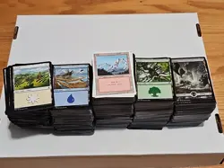 1400 Basic MTG Lands Lot | Magic The Gathering | Mixed Sets | See Pic| FREE SHIP - Image 1