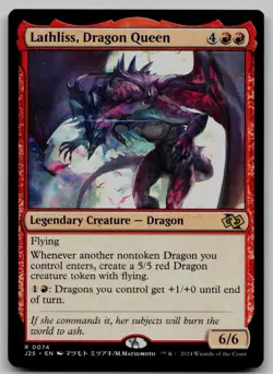 Lathliss, Dragon Queen (Anime) R Foundations Jumpstart 74 NM - Image 1