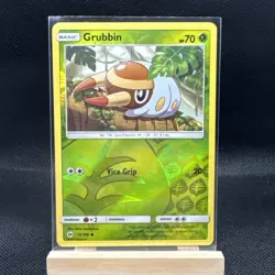 Grubbin 13/149 Reverse Holo Sun & Moon Base Pokemon TCG Card LP - Image 1