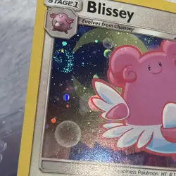 Blissey 153/214 SM Lost Thunder Cosmos Holo Rare TWO SWIRLS!! 🌀 Pokemon TCG NM - Image 2