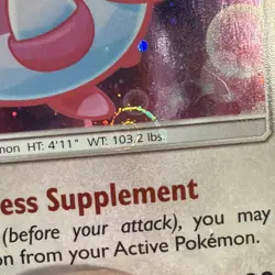 Blissey 153/214 SM Lost Thunder Cosmos Holo Rare TWO SWIRLS!! 🌀 Pokemon TCG NM - Image 3