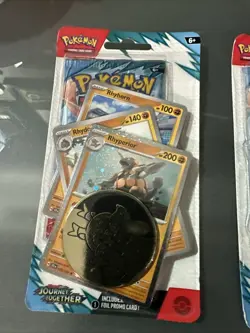Pokemon Journey Together Premium Checklane Blister Packs - Rhyperior & Klinklang - Image 2