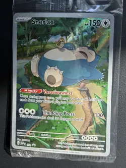Pokemon Snorlax 051 Sv: Scarlet & Violet 151 ETB Black Star Promo Holo SEALED - Image 3