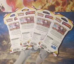 Pokemon Lost Origin Sleeved Booster Pack Art Set Of 4 Packs. - Image 2