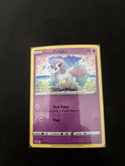 Pokemon TCG Galarian Ponyta SWSH013 Black Star Promo Cosmos Holo NM - Image 1