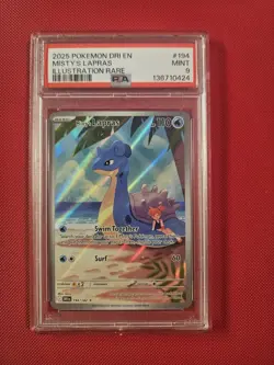 PSA 9 Pokemon TCG Misty's Lapras Destined Rivals 194/182 PSA 9 - Image 1