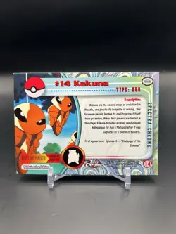 Topps Chrome 2000 Pokemon - Spectra Chrome #14 Kakuna - Image 3