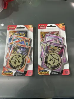 Pokemon TCG: Surging Sparks Checklane Blister Set, Alakazam & Chandelure - Image 1