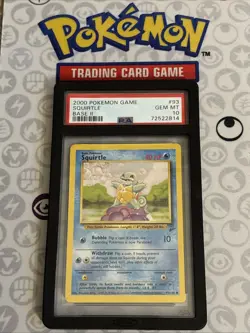Pokemon 2000 Squirtle Base Set 2 93/130 Gem Mint PSA 10 - Image 1