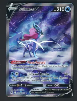 Pokemon Suicune v Crown Zenith Galarian Gallery Holo Ultra Rare Card GG38/GG70 - Image 1