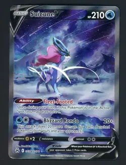 Pokemon Suicune v Crown Zenith Galarian Gallery Holo Ultra Rare Card GG38/GG70 - Image 1