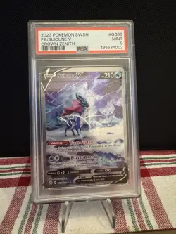 Suicune v Crown Zenith Galarian Gallery Holo Ultra Rare Card GG38 GG70 PSA 9 - Image 1