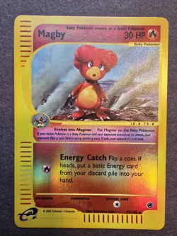 Pokemon TCG Magby Expedition Reverse Holo 52/165 NM/Mint - Image 1