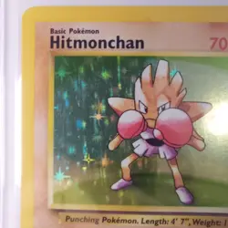 Hitmonchan 7/102 Holo LP Base Set Pokemon TCG Trading Card Sleaved Since 1999 - Image 3