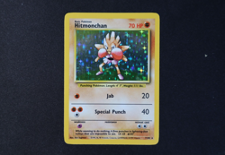 Hitmonchan 7/102 Holo Shiny Rare Pokemon TCG Card Base Set 1 1999 Light Play - Image 1