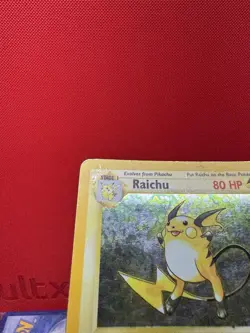 Pokemon TCG Raichu 14/102 Base Set Holo Rare Unlimited 1999 WOTC HP - Image 3