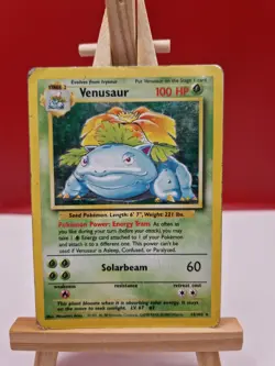 Pokemon TCG - Venusaur 15/102 HP+ - Base Set Unlimited Holo Rare - Image 1