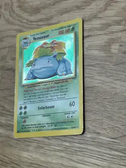 Pokemon TCG Venusaur Holo Rare Card 15/102 Base Set Unlimited HP - Image 5
