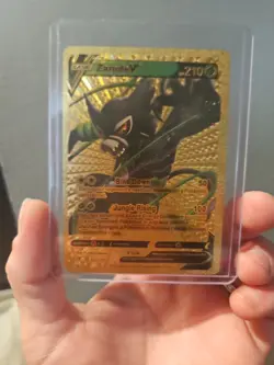 Zarude V Premium Gold Foil Fan Art Vinyl Textured Collector Pokemon Card - Image 1