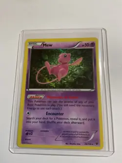 LP! Mew 29/124 Fates Collide Holo Pokemon Card - Image 1