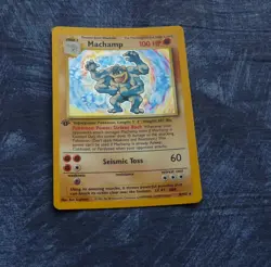 Pokemon Machamp 8/102 1st Edition Base set Holo card CGC TCG - Image 1