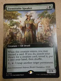 Formidable Speaker - (Extended Art) Lorwyn Eclipsed Regular - Mtg - Image 1