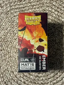 Ember 100 Matte Dual Dragon Shield Sleeves Standard Size🐉for Pokemon MTG DBS - Image 4