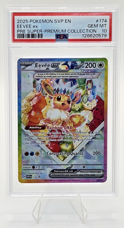 2025 POKEMON PRISMATIC EVOLUTIONS SUPER-PREMIUM COLLECTION EEVEE EX PSA 10 - Image 1