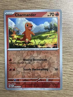 Pokemon 151 Mew Charizard Ex 006/165 Double Rare Holo + Charmander & Charmeleon - Image 2