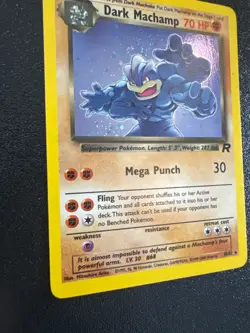 Dark Machamp with Head Swirl 🌀10/82 Team Rocket Holo Pokemon Rare-LP - Image 1