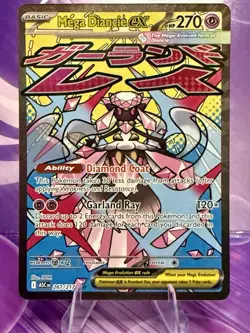Mega Diancie ex 267/217 Secret Rare Pokemon TCG Ascended Heroes (Pack Fresh) NM+ - Image 1